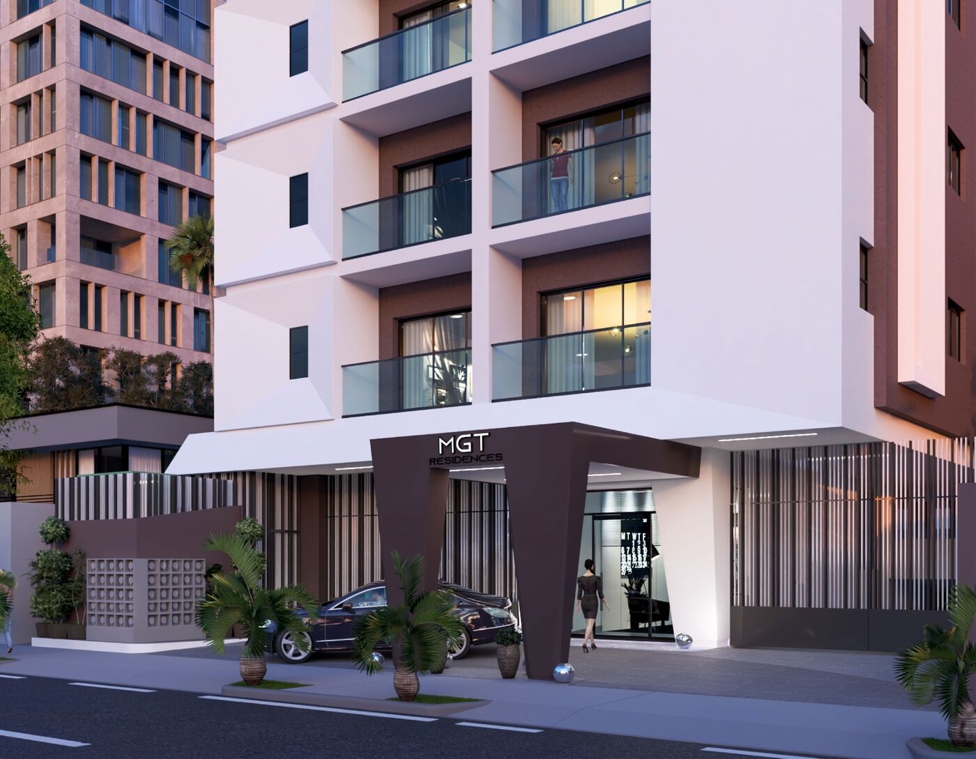 Acceso principal de MGT Residences